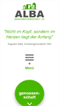 Mobile Screenshot of alba-baugenossenschaft.de